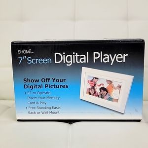 Shomi 7” Digital LED White Photo Frame